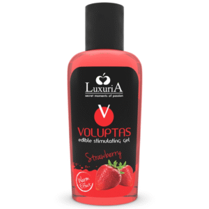vVigoroso INTIMATELINE LUXURIA - VOLUPTAS GEL DE MASSAGEM COMESTÍVEL EFEITO AQUECEDOR - MORANGO 100 ML