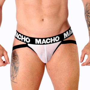vVigoroso MACHO - MX26X1 JOCK GRID BRANCO L