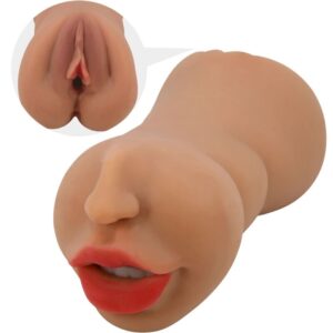 Vigoroso CRAZY BULL - ZOEY MASTURBADOR DUPLO BOCA E VAGINA CARNE