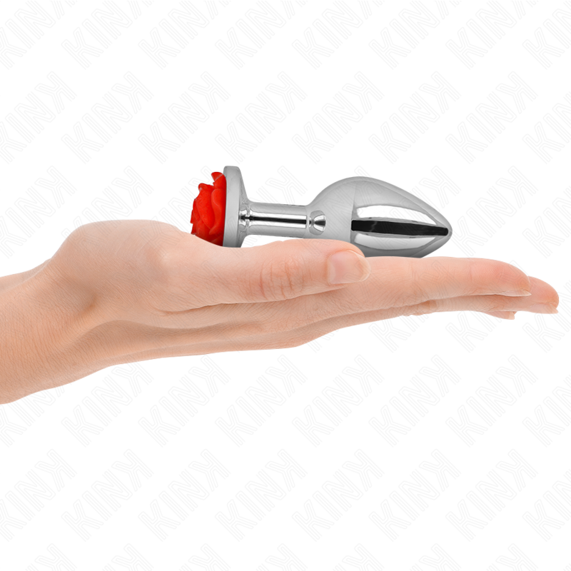 vVigoroso KINK - PLUG ANAL ROSA VERMELHO TAMANHO M