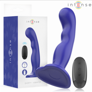 Vigoroso INTENSE - VIBRADOR SHORTY COM VENTOSA AZUL CONTROLE REMOTO