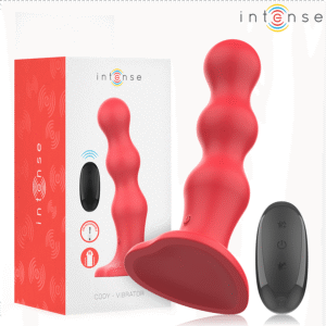 Vigoroso INTENSE - CODY VIBRADOR COM VENTOSA VERMELHO CONTROLE REMOTO