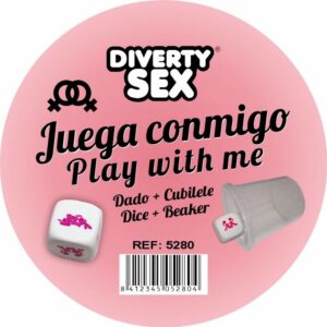 vVigoroso DIABLO PICANTE - DADOS DUROS BRANCOS COM POSIÇÕES DE MULHER E CUBO