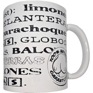 vVigoroso DIABLO PICANTE - CANECA BRANCA COM SINÔNIMOS DE PEITOS 370 ML