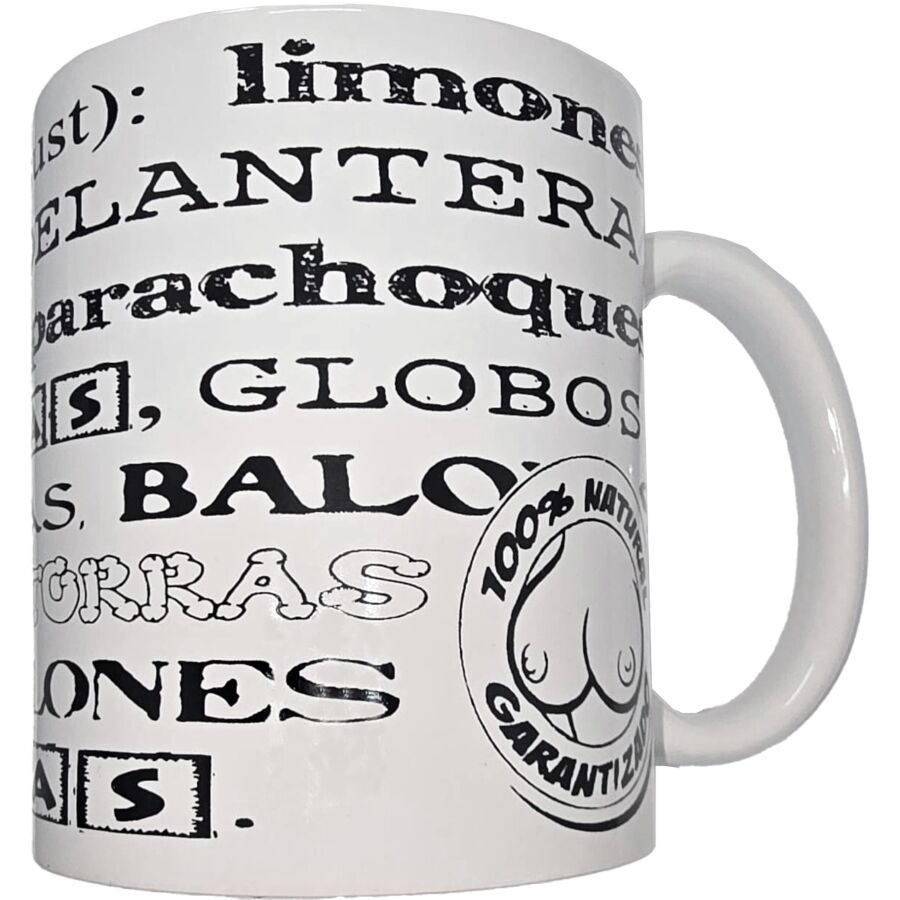 vVigoroso DIABLO PICANTE - CANECA BRANCA COM SINÔNIMOS DE PEITOS 370 ML
