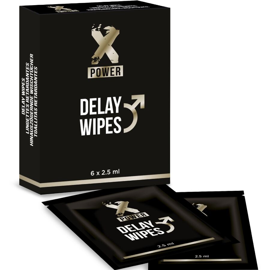 vVigoroso X POWER - DELAY WIPES 6 UNIDADES