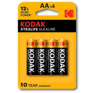 Vigoroso KODAK - BATERIA ALCALINA XTRALIFE AA LR6 * 4