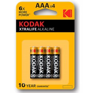 Vigoroso KODAK - BATERIA ALCALINA XTRALIFE AAA LR03 * 4