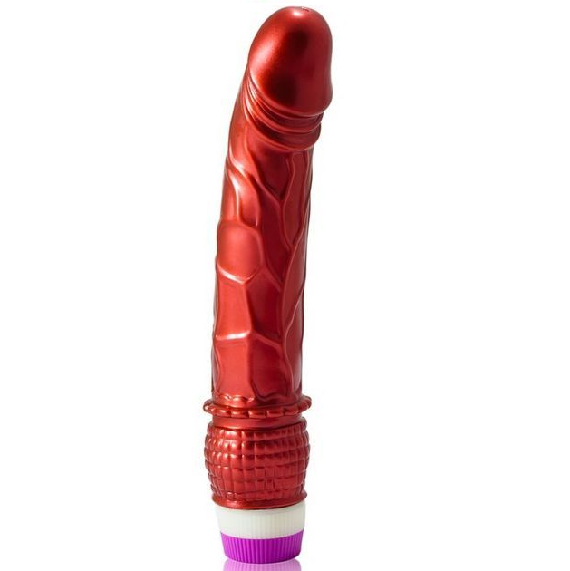 Vigoroso BAILE - VIBRADOR VERMELHO REALISTA 23 CM