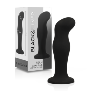 vVigoroso BLACK&SILVER - SEAN PLUG ANAL PREMIUM SILICONE PRETO
