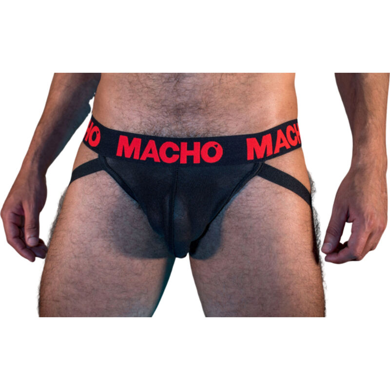 vVigoroso MACHO - MX26X2 JOCK PRETO/VERMELHO M