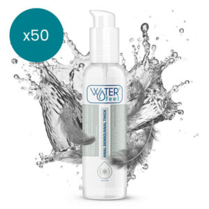 vVigoroso WATERFEEL - LUBRIFICANTE ANAL 150 ML PACK 50 UNIDADES