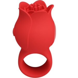 Vigoroso PRETTY LOVE - VIBRADOR DE DEDO EM FORMA DE JAE ROSE 10 VIBRAÇÕES VERMELHO