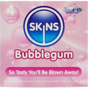 Vigoroso - SKINS - PRESERVATIVOS BUBBLEGUM PREMIUM PACOTE 4