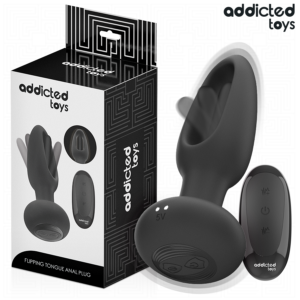 Vigoroso ADDICTED TOYS - PLUG ANAL COM LÍNGUA VIBRATÓRIA E CONTROLE REMOTO