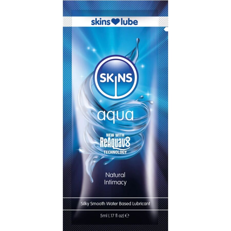 vVigoroso SKINS - AQUA LUBRIFICANTE À BASE DE ÁGUA DOSE ÚNICA 5 ML