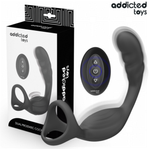 Vigoroso ADDICTED TOYS - ANEL PENIANO DUPLO PARA PRÓSTATA COM CONTROLE REMOTO