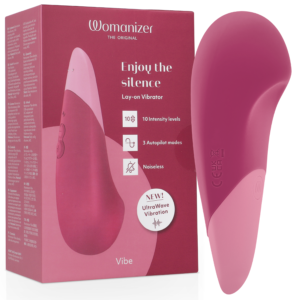 Vigoroso WOMANIZER - VIBE VIBE VIBRADOR SILENCIOSO DE USO INTERNO ROSA ESCURO