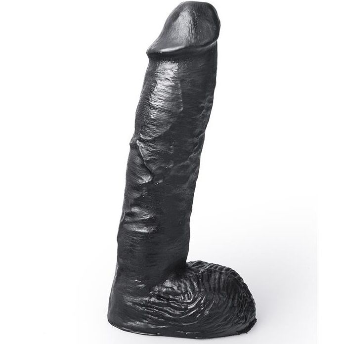 Vigoroso HUNG SYSTEM - DILDO REALÍSTICO PRETO COR MICKEY 24 CM