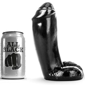 Vigoroso ALL BLACK - DILDO REALÍSTICO 18 CM