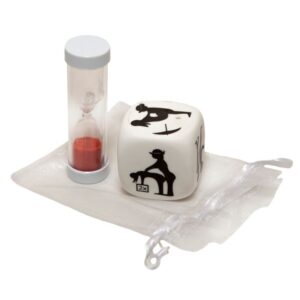 vVigoroso DIABLO PICANTE - JOGO DE DADOS DE POSTURA COM AMPULHETA