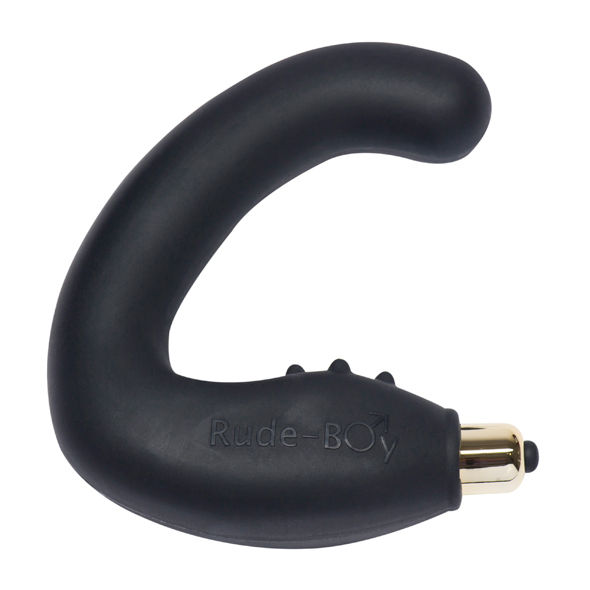 Vigoroso ROCKS-OFF - RUDE-BOY MASCULINO G-SPOT MASSAGER 7 V PRETO