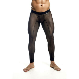 vVigoroso MOB - MEIA-CALÇA PRETA TRANSPARENTE TAMANHO M