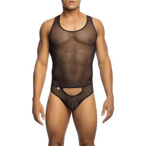 vVigoroso MOB - BODYSHEER PRETO TRANSPARENTE TAMANHO L/XL