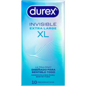 Vigoroso - DUREX - PRESERVATIVOS INVISÍVEIS XL 10 UNIDADES