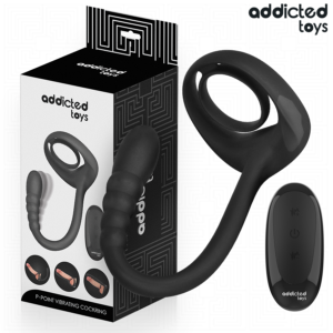 Vigoroso ADDICTED TOYS - ANEL PÊNICO VIBRANTE COM CONTROLE REMOTO