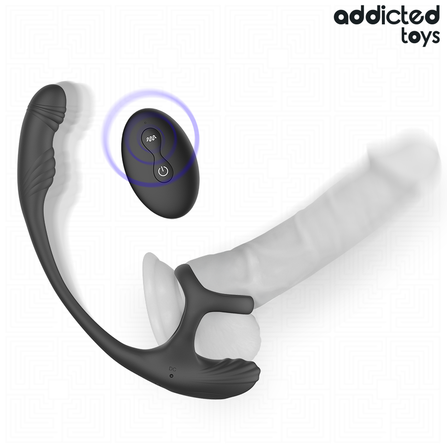 ADDICTED TOYS - PLUG ANAL COM VIBRAÇÃO, OSCILAÇÃO 360º E ESTIMULADOR DE TESTÍCULOS - Image 3