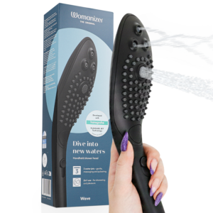 Vigoroso WOMANIZER - CHUVEIRO ESTIMULANTE CLITORIAL WAVE PRETO