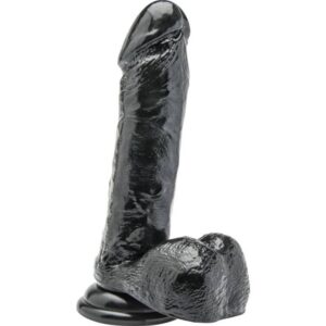 Vigoroso GET REAL - DILDO 18 CM COM BOLAS PRETAS