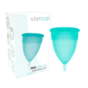 vVigoroso STERCUP - COPO MENSTRUAL DE SILICONE FDA AQUAMARINE - TAMANHO L