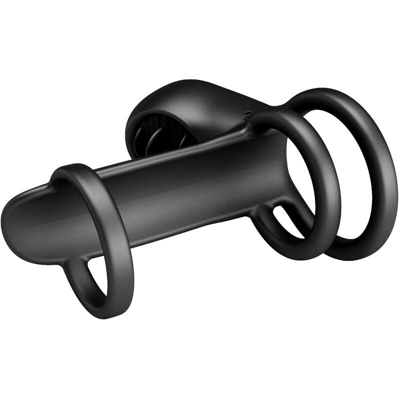 Vigoroso PRETTY LOVE - BAINHA DE PÊNIS JAMMY 12 VIBRAÕES COM LÍNGUA DE SILICONE RECARREGVEL