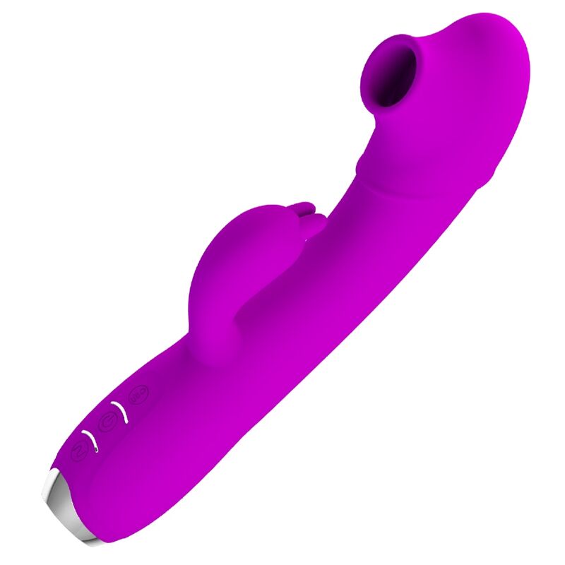 Vigoroso PRETTY LOVE - REGINA VIBRADOR RECARREGÁVEL - GEL DE SUCÇÃO ROXO