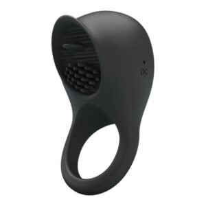 Vigoroso PRETTY LOVE - ANEL PARA PÉNIS VIBRANTE COM LÍNGUA PRETA