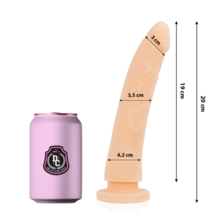 Vigoroso DELTA CLUB - TOYS DILDO MÉDICO NATURAL SILICONE 20 CM -O- 4 CM