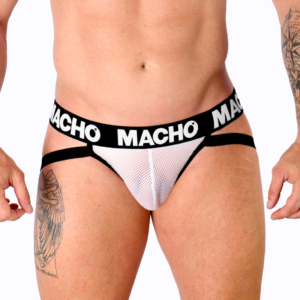 vVigoroso MACHO - MX26X1 JOCK GRID BRANCO S