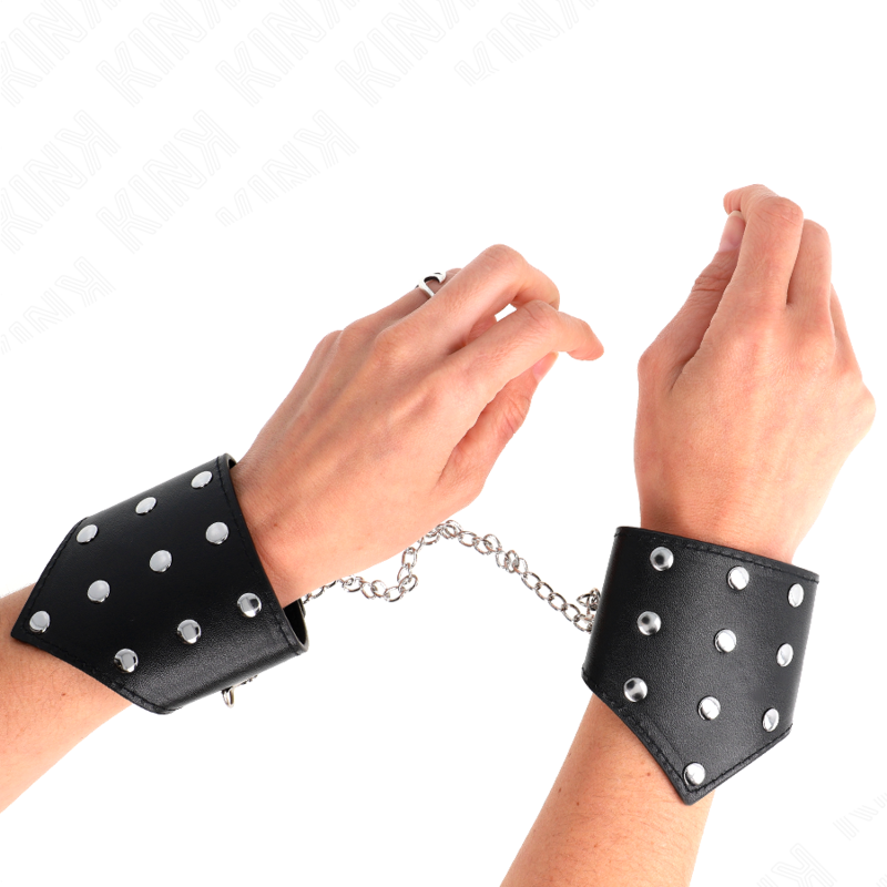 vVigoroso KINK - PULSEIRAS ESTILO PONTO PRETO COM CORRENTE AJUSTÁVEL ??17-23 CM X 8