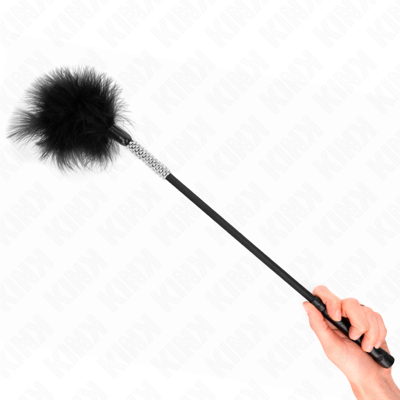 vVigoroso KINK - PENAS DE CÓCEGAS COM CABO DE Strass 50 CM