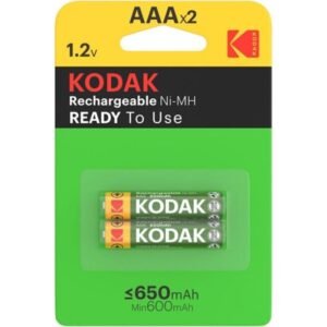 vVigoroso KODAK - BATERIA RECARREGÁVEL HR03 AAA 650mAh BLISTER*2