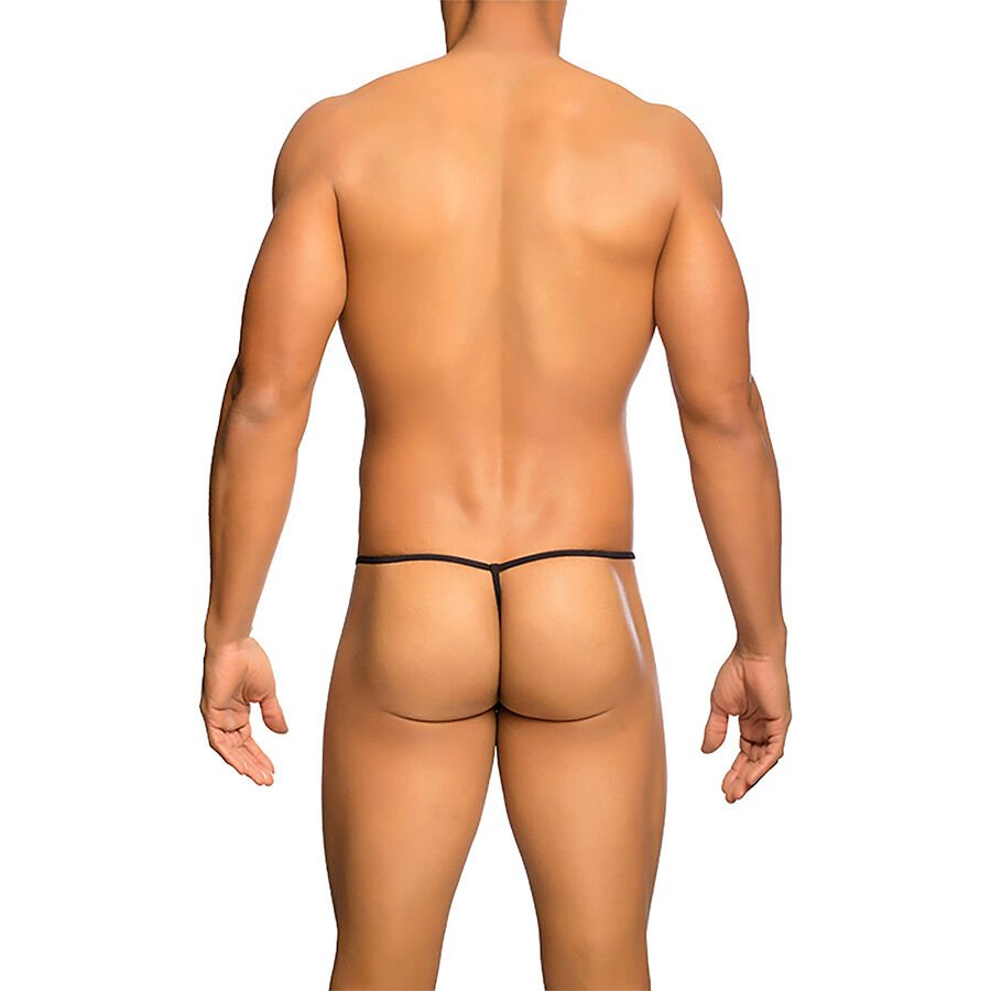 MOB - TANGA TRANSPARENTE EM FORMATO T PRETA TAMANHO L/XL - Image 3