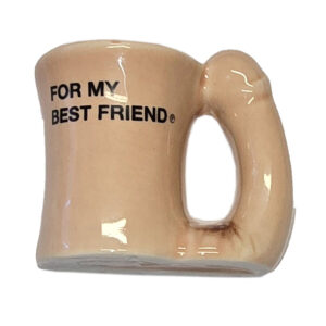 vVigoroso DIABLO PICANTE – CANECA MAGNET DE CERÂMICA COM ALÇA DE PÊNIS “PARA MEU MELHOR AMIGO”