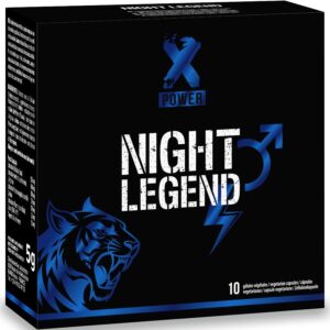 vVigoroso XPOWER - NIGHT LEGEND - ESTIMULANTE DE AÇÃO RÁPIDA PARA EREÇÃO E DESEMPENHO - 10 CÁPSULAS
