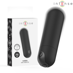 Vigoroso INTENSE - KAREN MINI VIBRATÓRIO BULLET RECARREGÁVEL PRETO