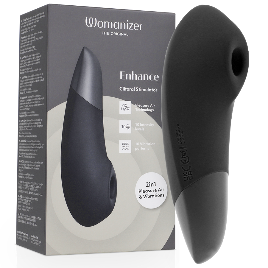 Vigoroso WOMANIZER - ESTIMULADOR CLITORIAL INTENSO PRETO