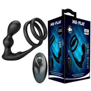Vigoroso MR PLAY - PLUG ANAL VIBRATÓRIO COM ANEL PENIANO E CONTROLE REMOTO