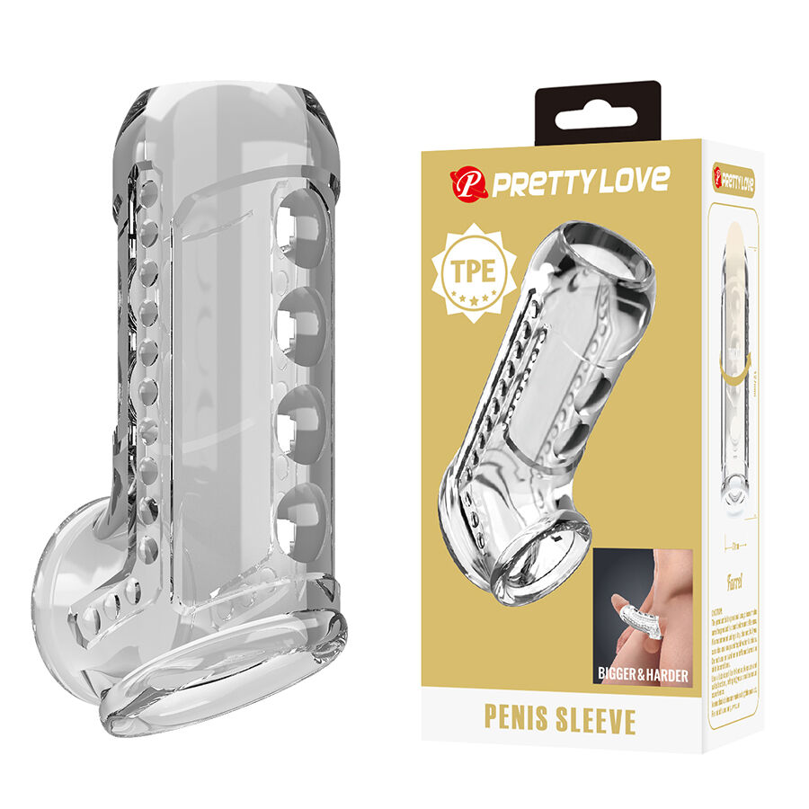 Vigoroso PRETTY LOVE - CAPA PENIANA TRANSPARENTE TEXTURIZADA