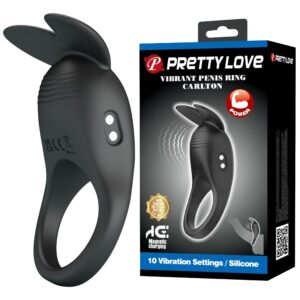 Vigoroso PRETTY LOVE - CARLTON ANEL PENIANO COM ESTIMULADOR CLITÓRICO